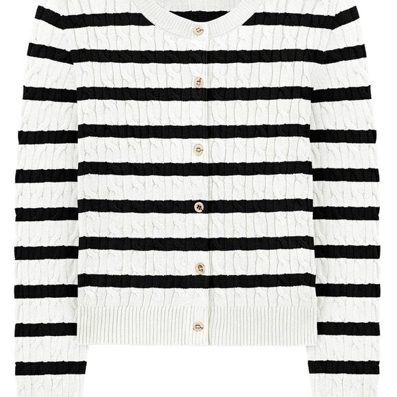 NWT Women's Cable Knit Lightweight Cardigan, Various Sizes Available - Picture 2 of 3